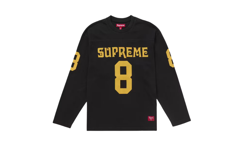 Supreme Affiliated L/S Football Top Black