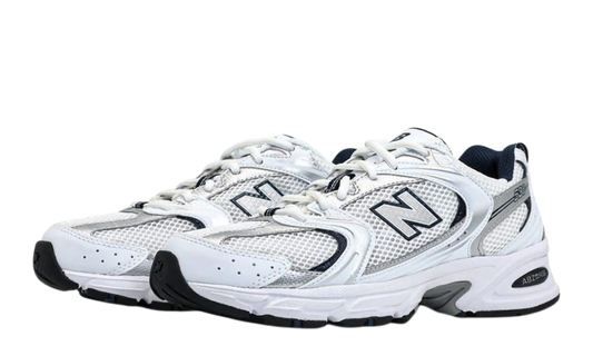 New Balance 530 White Silver Navy
