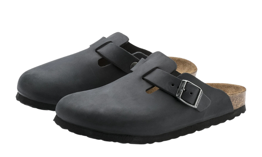 Birkenstock Boston Black Oiled Leather