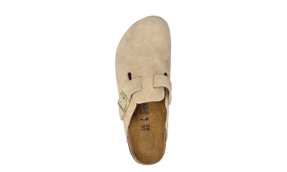 Birkenstock Boston BS Sandcastle Suede Leather