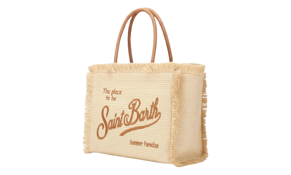MC2 Saint Barth Brown Vanity Straw Bag