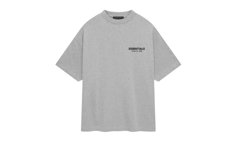 Fear of God Essentials Jersey Crewneck T-Shirt Light Heather Gray