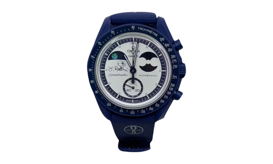 Swatch x Omega Bioceramic Moonswatch Mission To Earthphase Moonshine Gold Snoopy