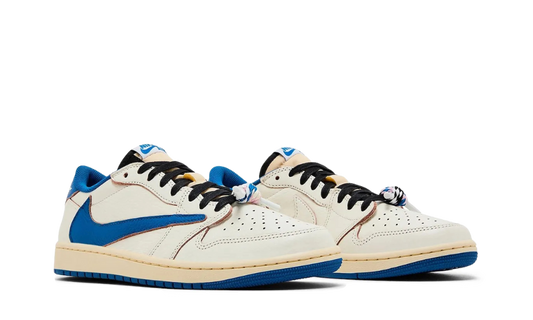 Jordan 1 Retro Low OG SP Fragment x Travis Scott Sail Military Blue