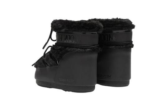 Moon Boot Icon Low Faux Fur Black