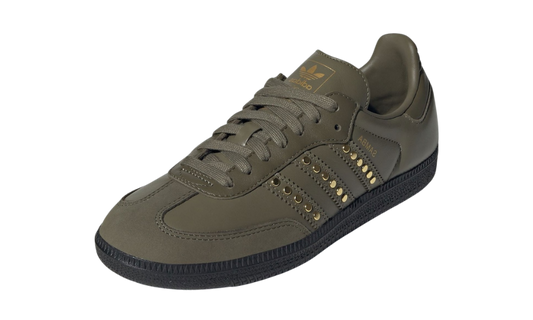 adidas Samba OG Studded Stripes Dark Khaki Black