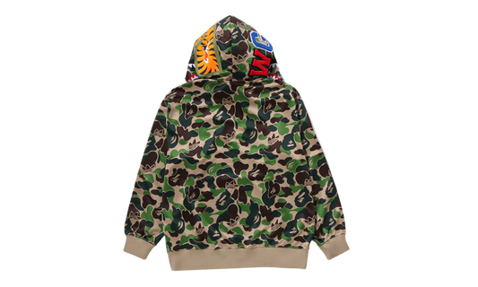 adidas x BAPE Relaxed Fit Track Camo Shark Full Zip Hoodie Green