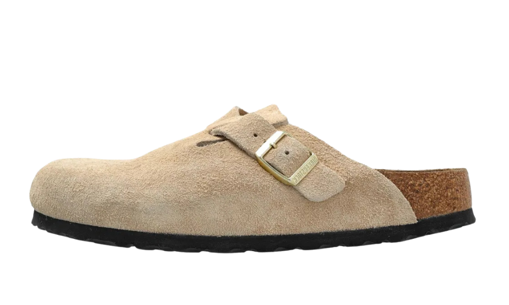 Birkenstock Boston BS Sandcastle Suede Leather