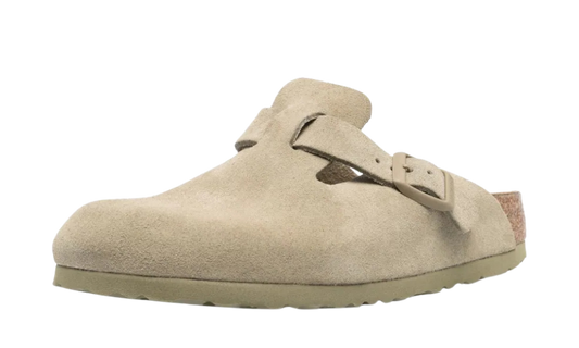Birkenstock Boston Faded Khaki Suede Leather