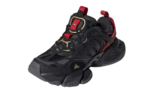 adidas XLG Runner Deluxe Black Gold Metallic Red