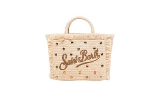 MC2 Saint Barth Mini Straw Rhinestone Vanity Bag
