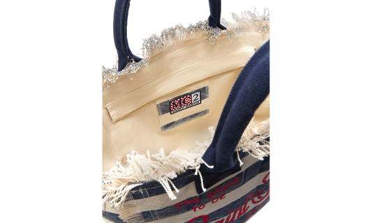 MC2 Saint Barth Vanity Stripes Pop Denim bag