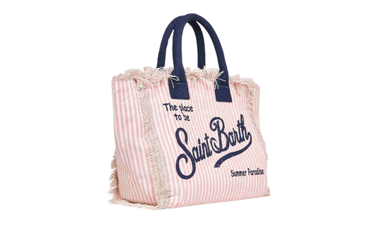 MC2 Saint Barth Pink Stripes Vanity Bag