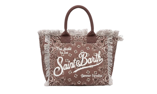MC2 Saint Barth Brown Round Bandana Vanity Bag