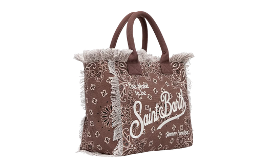 MC2 Saint Barth Brown Round Bandana Vanity Bag