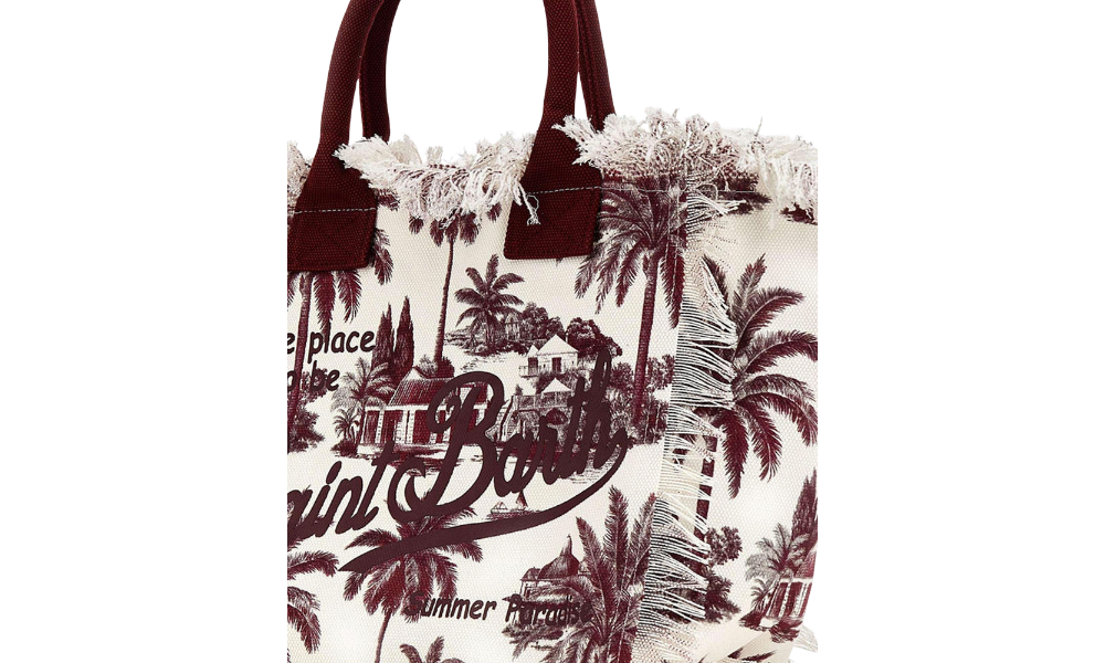 MC2 Saint Barth Vanity Palms Bordeaux Bag