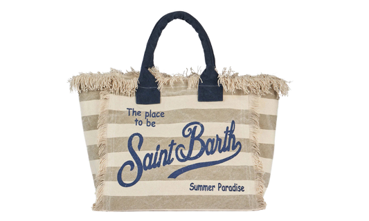 MC2 Saint Barth Vanity Stripes Pop Beige Bag