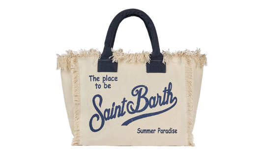 MC2 Saint Barth Off White Vanity Stripes Bag