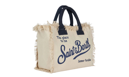 MC2 Saint Barth Off White Vanity Stripes Bag