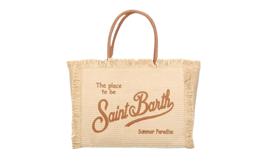 MC2 Saint Barth Brown Vanity Straw Bag