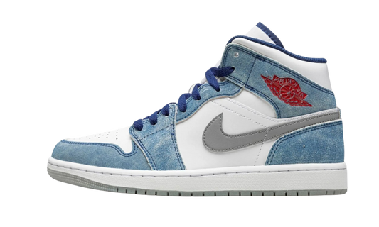 Air Jordan 1 Mid French Blue Fire Red