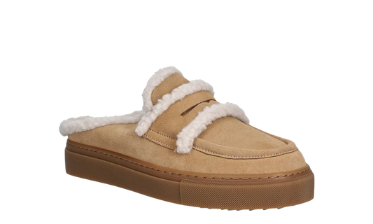 inuikii shearling mule beige