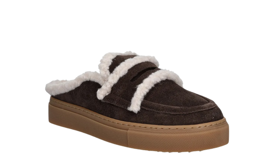 inuikii shearling mule brown