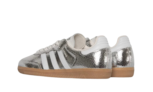 adidas Samba OG Silver Metallic Cracked Leather