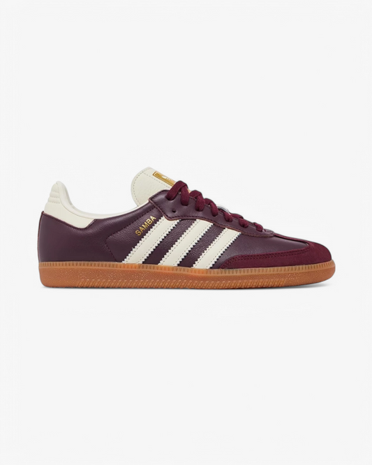 adidas Samba OG Maroon Gold Metallic