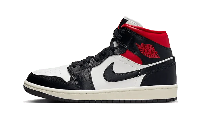 Air Jordan 1 Mid Black Gym Red