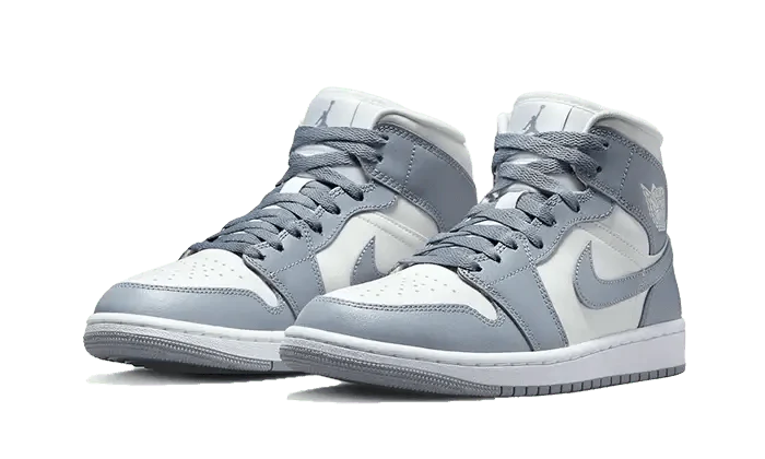 Air Jordan 1 Mid Grey Sail Stealth