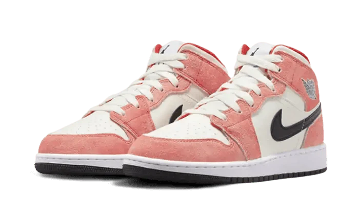 Air Jordan 1 Mid SE Orange Suede