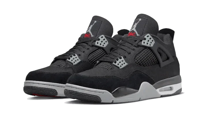 Air Jordan 4 Black Canvas