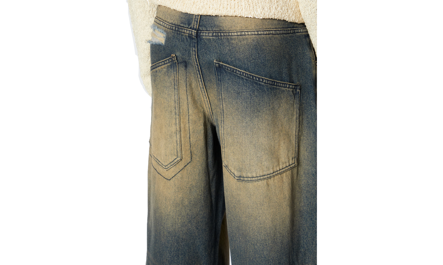 Jaded London BUSTED COLOSSUS BAGGY JEANS Jeansy Relaxed Fit