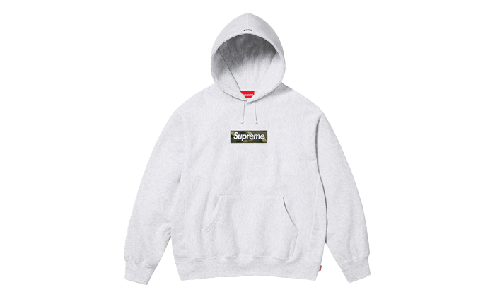 Supreme Box Logo Hooded Sweatshirt Ash Grey (FW23)