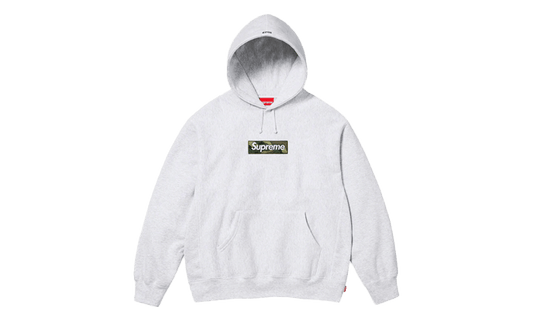 Supreme Box Logo Hooded Sweatshirt Ash Grey (FW23)