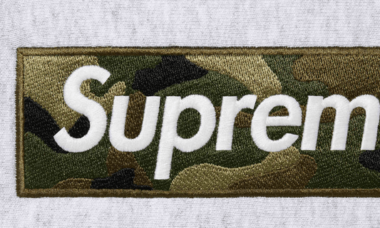 Supreme Box Logo Hooded Sweatshirt Ash Grey (FW23)