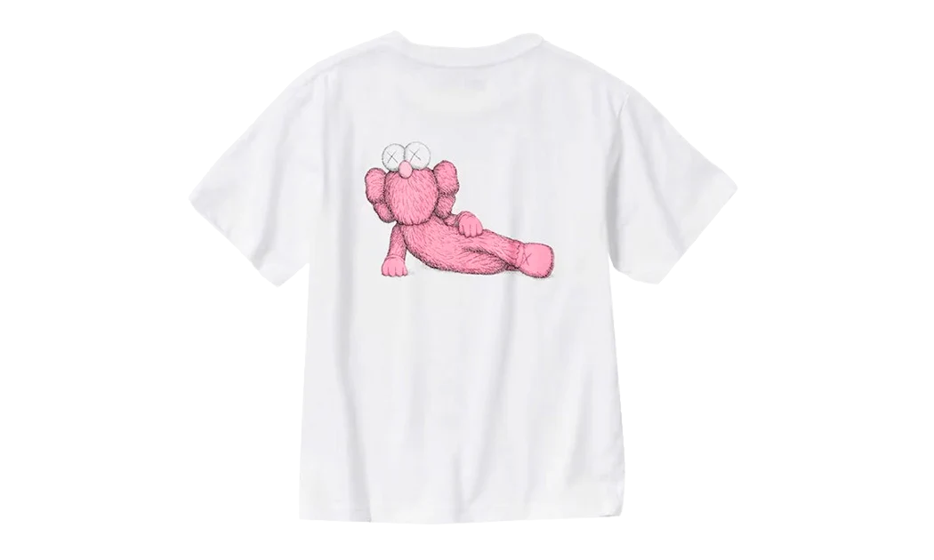 Uniqlo T-Shirt KAWS Pink Graphic