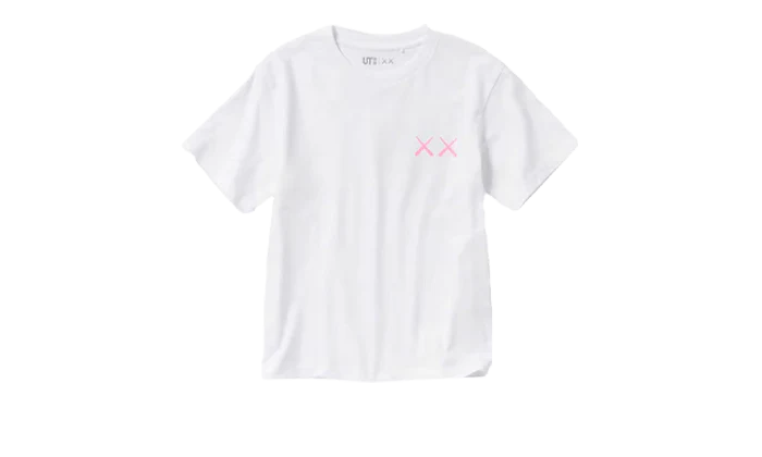 Uniqlo T-Shirt KAWS Pink Graphic